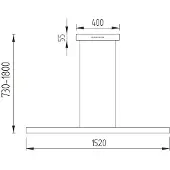 Knapstein Runa 152 LED-Pendelleuchte-Nickel matt-mit LED (2200K - 3000K)