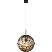 Globo Lighting Hängeleuchte Metall schwarz matt, 1x E27 LED