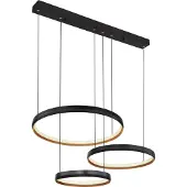 Globo Lighting Hängeleuchte Metall schwarz matt, LED
