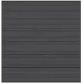 Traumgarten Sichtschutzzaun SYSTEM WPC Platinum XL Zaunset anthrazit Sichtschutz Steckzaun Lamellenzaun