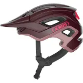 ABUS MTB-Helm CliffHanger - Fahrradhelm für anspruchsvolle Trails - mit großen Lüftungsöffnungen & TriVider Riemensystem - für Damen und Herren - Dunkelrot, Größe M (54-58 cm)