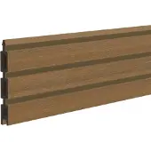 Traumgarten Sichtschutzzaun SYSTEM NEO PLATINUM Einzelprofil teak-braun