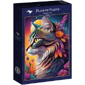 Bluebird Puzzle Florale Katze Puzzle 500 Stücke