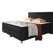 Inter Handels Boxspringbett Berlin, 180x200, Schwarz