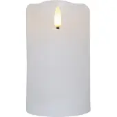 Star Trading Kerze LED Stern Handel Flamme Rustikal Weiß 125 cm