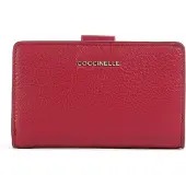 Coccinelle Metallic Soft Mini Wallet Grained Leather