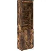 vidaXL Highboard Räuchereiche 50x35x180 cm Holzwerkstoff