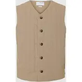 SELECTED MEN Herren Sakkos Slhalbert Gilet - Zand - Größe S