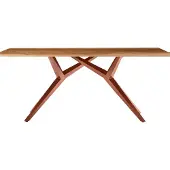 SIT Möbel Esszimmertisch aus Teak-Holz 220 cm | Platte 50 mm natur | Gestell Metall antikbraun | B 220 x T 100 x H 73 cm | 15512-00 | Serie TABLES & CO