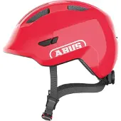 ABUS Fahrradhelm - Smiley 3.0 - Glänzendes Rot - - 45-51 cm - Fahrradhelme