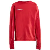 Craft Sportshirt Kinder Evolve LS Crew Neck Bright Red-Größe 158