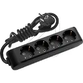 Panasonic 4-fa.Steckdosenleiste 1,5m schwarz