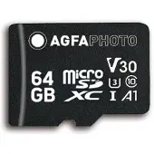 Agfa Micro Sdxc Uhs I 64gb High Speed U3/v30/a1 Speicherkarte