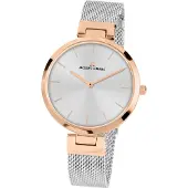 Jacques Lemans 1-2110K Damen-Armbanduhr, Edelstahl-Gehäuse, Metall-Armband