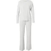 Tom Tailor Damen Basic Pyjama-Set, grau, Meliert, Gr. L/40