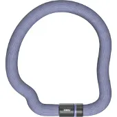 ABUS Kettenschloss Goose Lock – biegsames, klapperfreies Fahrradschloss aus gehärtetem Stahl – 6 mm stark – 110 cm lang – mit Schlüssel – Blau