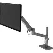 Ergotron Monitorarm LX Pro, hohe Säule, für 1 Display bis 34″, neig-/schwenkbar, höhenverstellbar, Tischhalterung, VESA, Metall, dunkelgrau