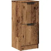 vidaXL Sideboards 2 Stk. Altholz-Optik 30x30x70 cm Holzwerkstoff