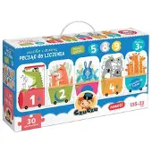 Czuczu Puzzle mit Loch Zug zum Zählen 3+