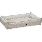 Designed By Lotte Ribbed Liegebett Hundebett, Farbe:hellgrau, Größe:120x80 cm