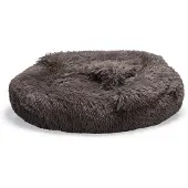 Beeztees Hundebett Yala aus Plüsch braun, Durchmesser: 70 cm