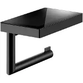 Keuco WC-Papierhalter COLLECTION REVA mit Glas-Ablage offene Form sw ma