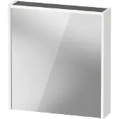 Duravit D-Code Spiegelschrank, Steckdose Typ F (EU, DE), 1 Tür mit Anschlag links, LED-Lichtfeld ob