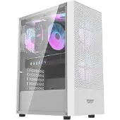 Darkflash A290, Tower, PC, Weiß, ATX, ITX, Mini-ATX, SPCC, Gehärtetes Glas, 16 cm