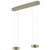 Knapstein Zera-2 LED-Pendelleuchte-Bronze-mit Acrylabdeckung Weiß