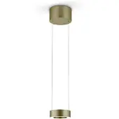 Knapstein Zera-1 LED-Pendelleuchte-Bronze-mit Prismenabdeckung