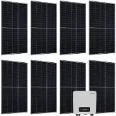 Juskys Solaranlage Set mit 8 Longi 400 W Solarpaneele & Wechselrichter