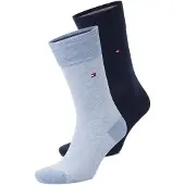 Tommy Hilfiger Herren Socken Birdseye 2er Pack - blau - 43|44|45|46