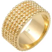 Elli Ring Basic Bandring Dots Trend Cool 925 Silber Elli Gold