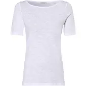 Marc O'Polo T-Shirt "T-shirt, short-sleeve, boat-neck", Damen, Gr. XL, weiß, Single Jersey, Obermaterial: 100% Baumwolle, Rundhals, Shirts T-Shirt