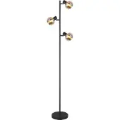Globo Stehleuchte Metall schwarz matt, 3x E14