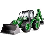 Amewi Baggerlader G1401E 2-in-1 Radlader & Bagger 1:14 RTR grün von