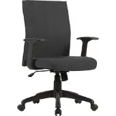 ByLiving Bürostuhl Rocket, Chefsessel mit Wippmechanik, Kunststoff schwarz, Webstoff schwarz