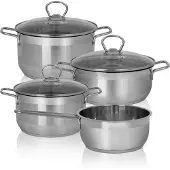 Karl Krueger Karl Krüger SM4 Topf-Set Manhattan Edelstahl 4/7-teilig