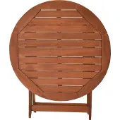 Merxx Gartentisch Borkum, klappbar Ø 100 cm- Eukalyptus