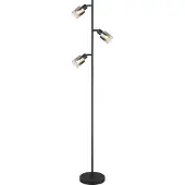 Globo Lighting Stehleuchte Metall schwarz matt, 3x E14