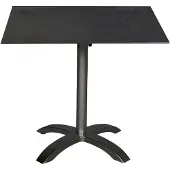Acamp ACAPLAN HPL Tisch 80x80cm - anthrazit |cemento anthrazit