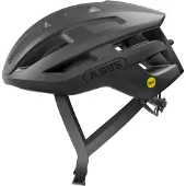 ABUS Rennradhelm PowerDome MIPS - leichter Fahrradhelm mit cleverem Belüftungssystem und Aufprallschutz - Italy - für Damen und Herren - Schwarz, Größe S (51-55 cm)
