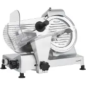 H.Koenig Alleschneider MSX220, professionell, präzise, Schnittstärke 0-12 mm, italienische Klinge 20 cm, eingebauter Schärfer, breite Platte, 282 rpm