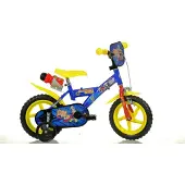 Dino Bikes Kinderfahrrad "12" Feuerwehrmann Sam stabiler Stahl-Rahmen, Stützräder, kindgerecht" 1 Gang mit Stützrädern, Trinkflasche und Frontschild
