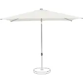 Suncomfort by Glatz Sonnenschirm Mittelstockschirm Pop Up, 250x200cm, rechteckig, Farbe Sand white