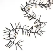 Konstsmide - Micro LED Büschellichterkette Cluster, mit 8 Funktionen, Steuergerät und Memoryfunktion, 768 bernsteinfarbene Dioden, 36V Außentrafo, schwarzes Kabel - 3862-800