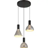 Globo Lighting Hängeleuchte Metall schwarz matt, LED