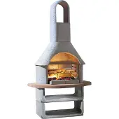 Buschbeck Gartengrillkamin Cortina grau-terrakotta, B110 x T65 x H206 cm