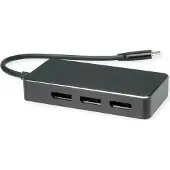 Value Multi-Display Adapter USB Typ C - 3x DP, Multi-Stream 4K