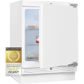 Exquisit Unterbau-Kühlschrank UKS140-V-FE-010D | 138 l Nutzinhalt | Weiß